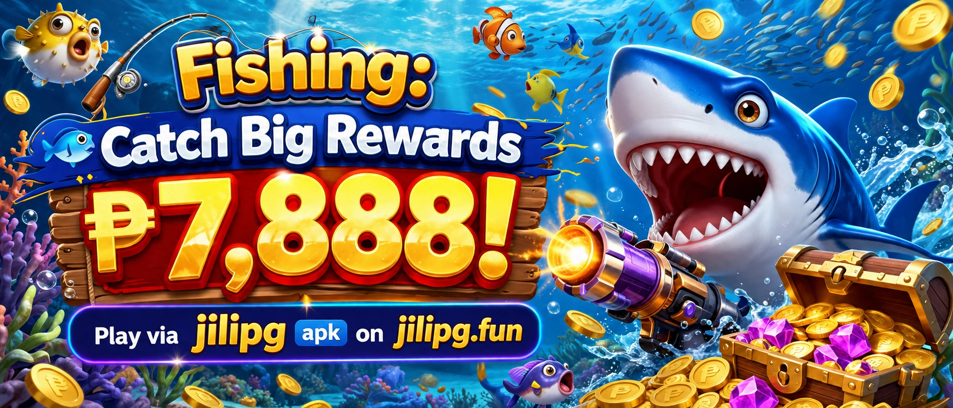 Fishing arcade lobby with room selection and game tiles