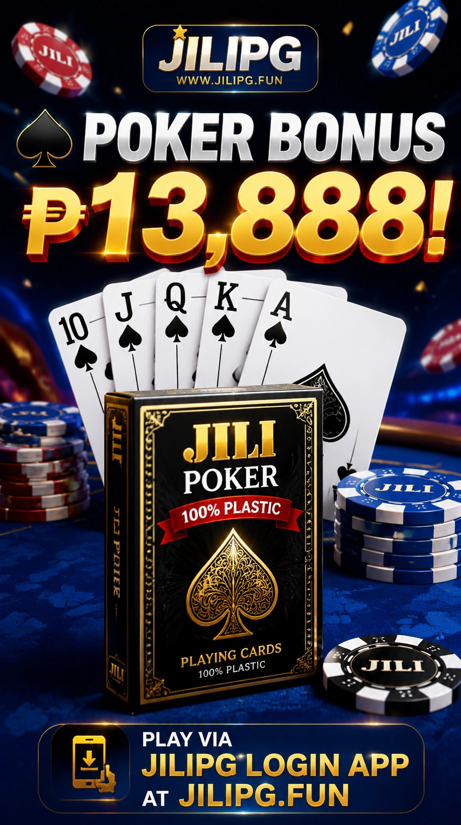 Poker table layout and chip stack preview