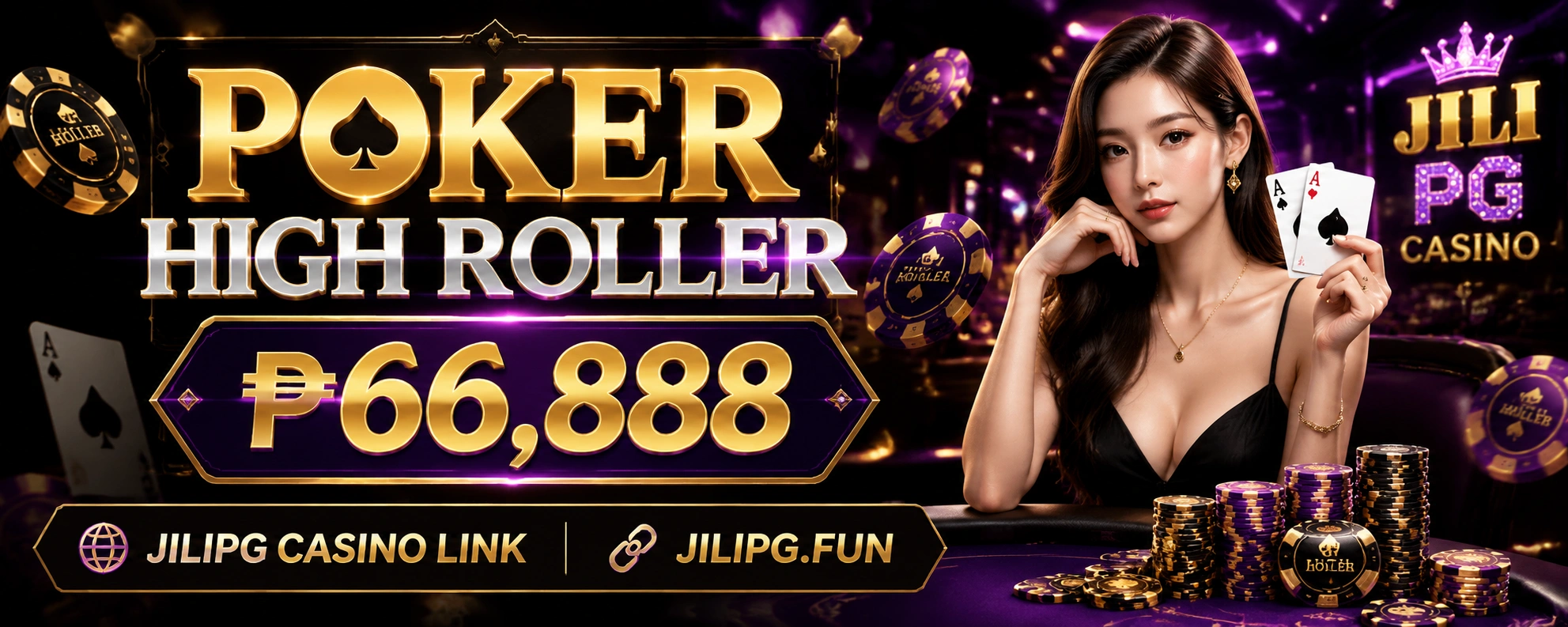 Poker promotional and game category visual
